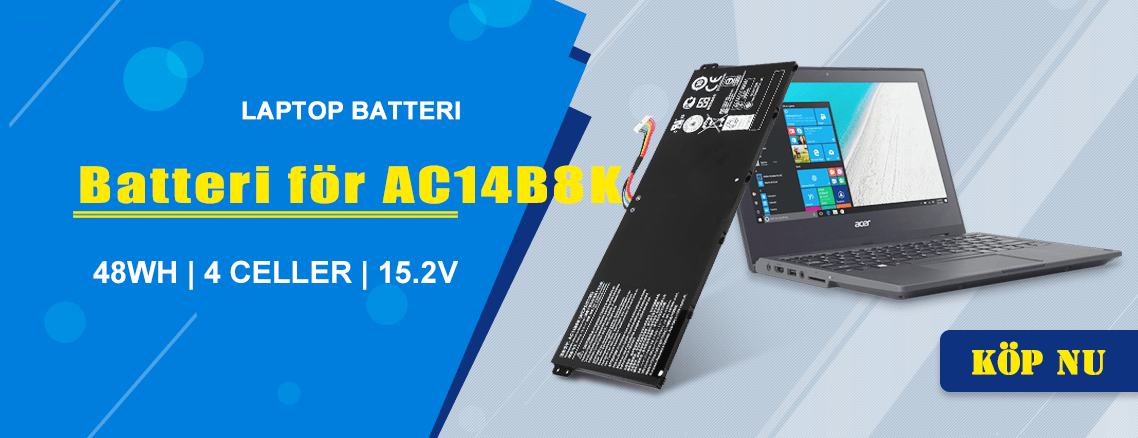 Acer AC14B8K laptop ersättningsbatteri
