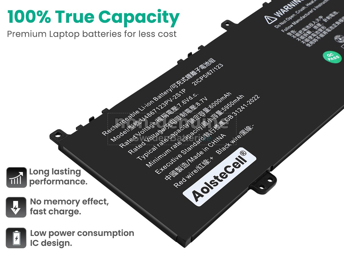 batteri till Acer 4964121-2S1P
