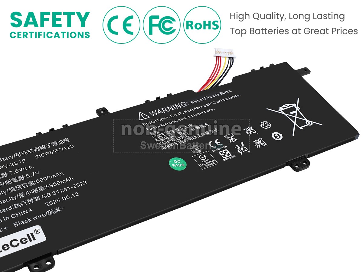 batteri till Acer 4964121-2S1P
