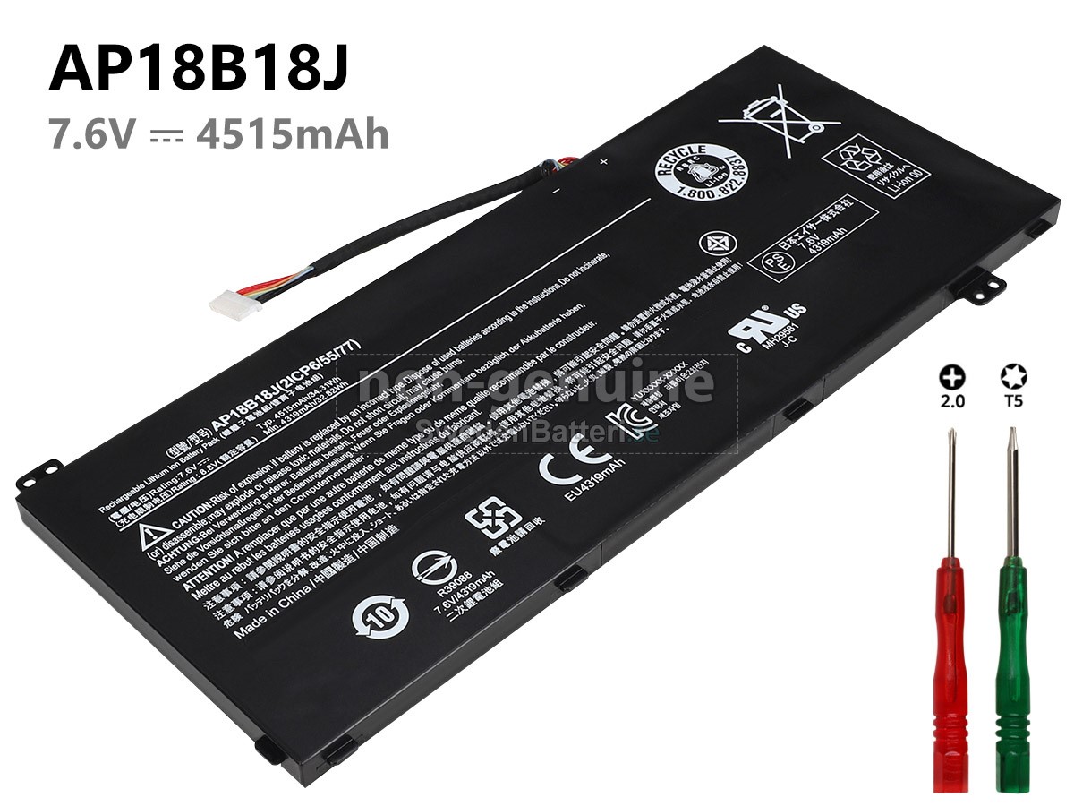 batteri till Acer AP18B18J(2ICP6/55/77)