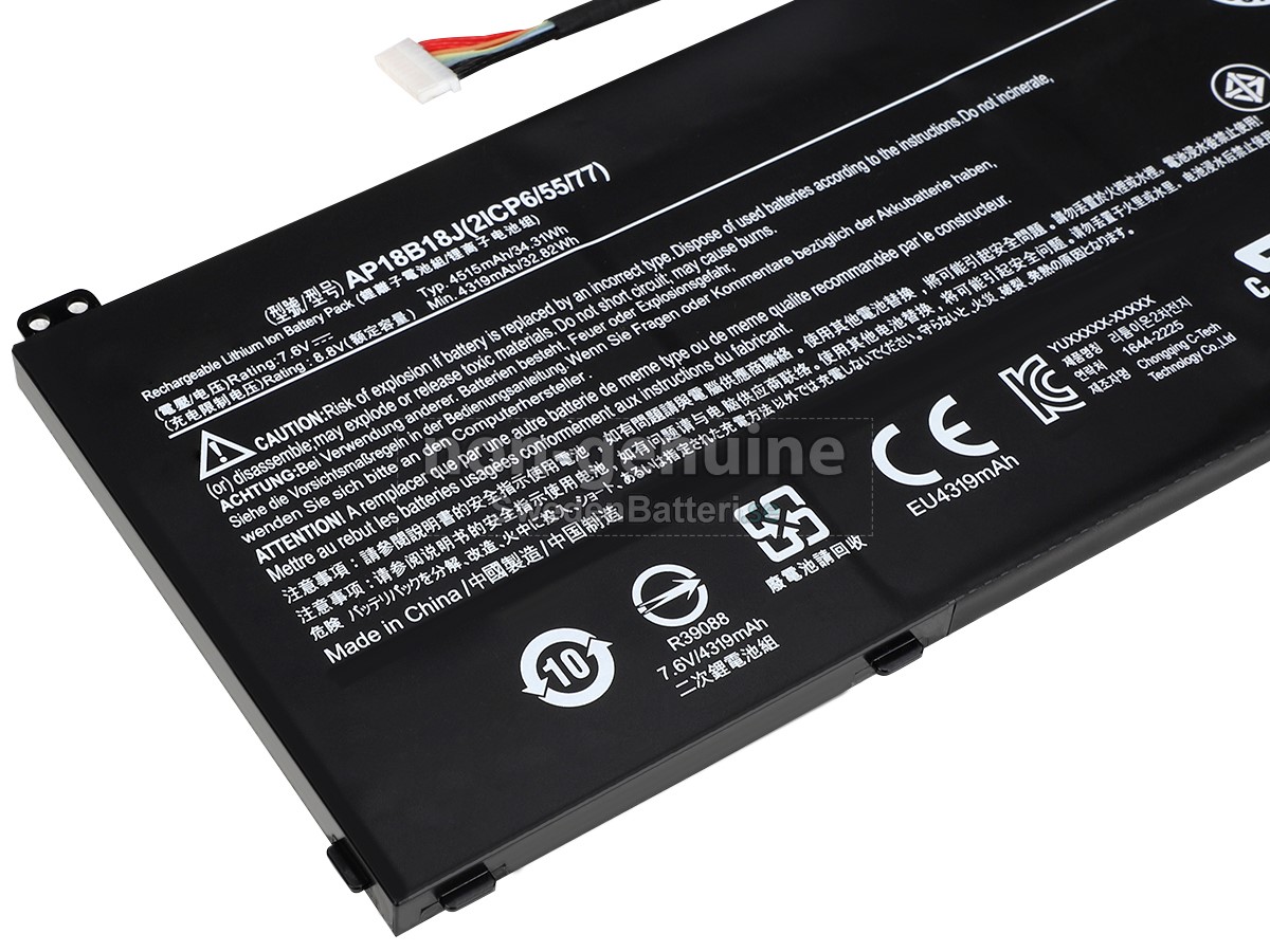 batteri till Acer AP18B18J(2ICP6/55/77)