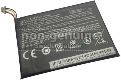 2640mAh Acer Iconia Tab B1-A71 laptop batteri från Sverige