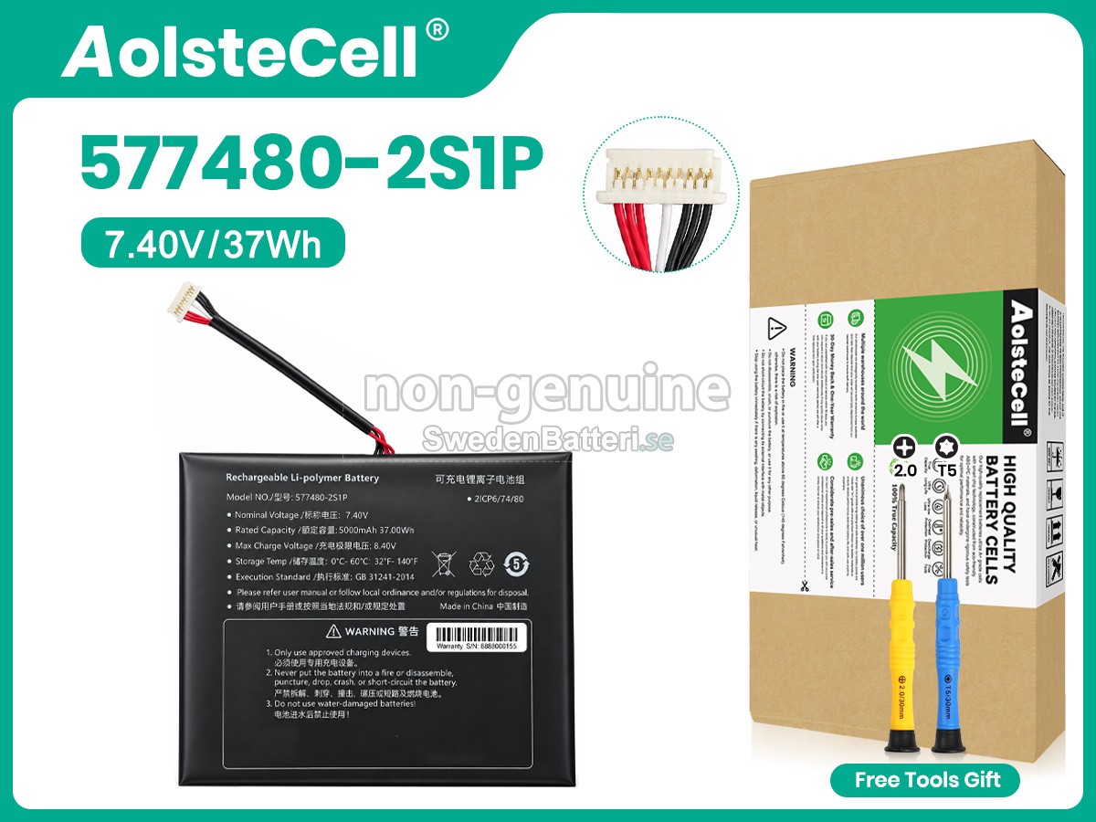 batteri till AolsteCell 577480-2S1P