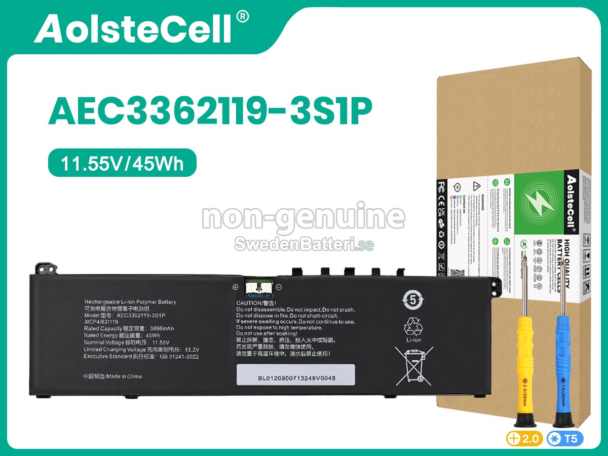 batteri till AolsteCell AEC3362119-3S1P