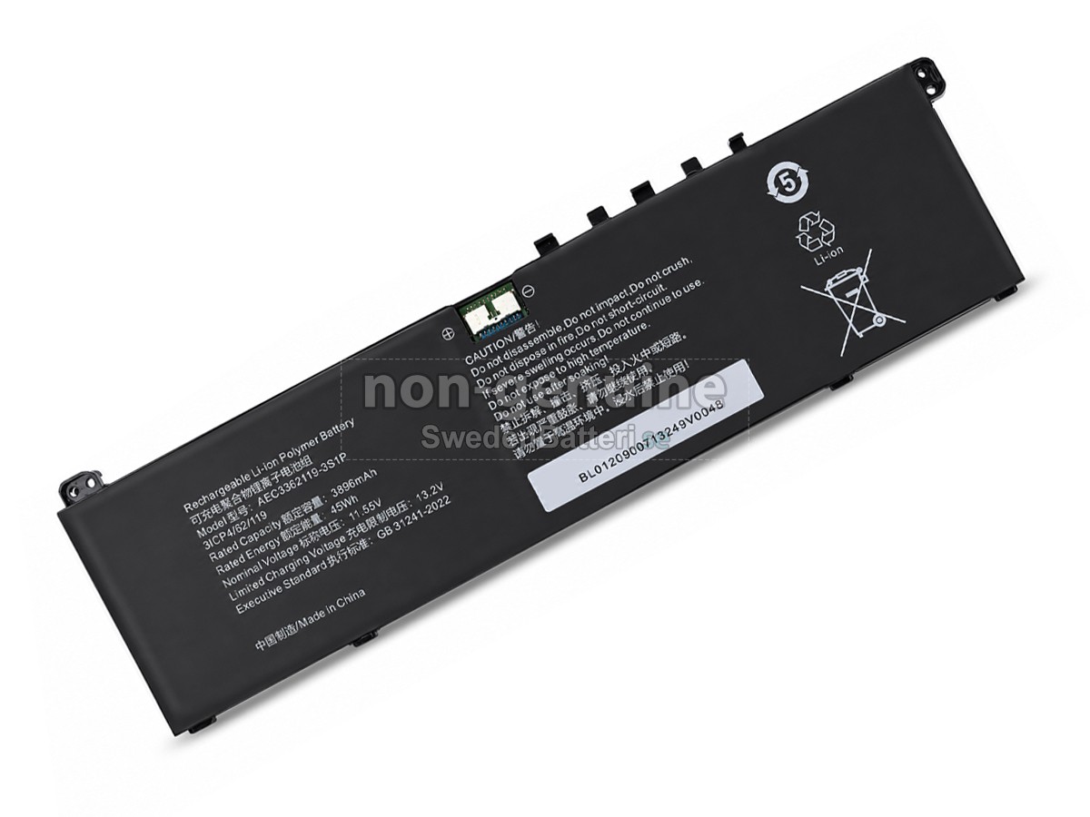 batteri till AolsteCell AEC3362119-3S1P