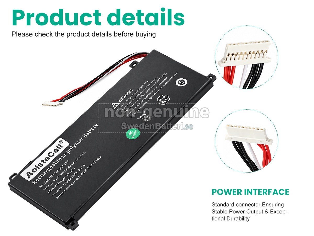 batteri till AolsteCell SMARTBOOK PRO M-SBP14I5