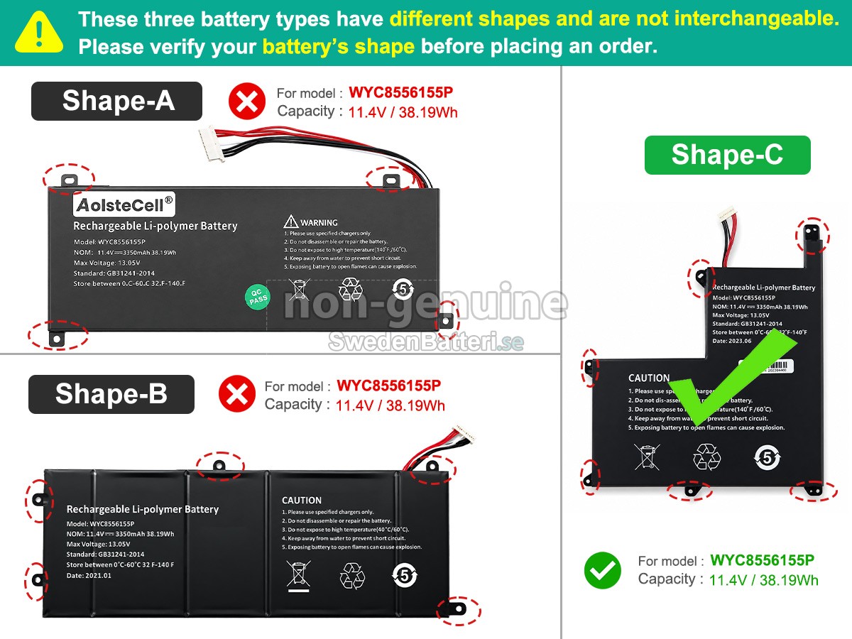 batteri till AolsteCell SMARTBOOK PRO M-SBP14I5