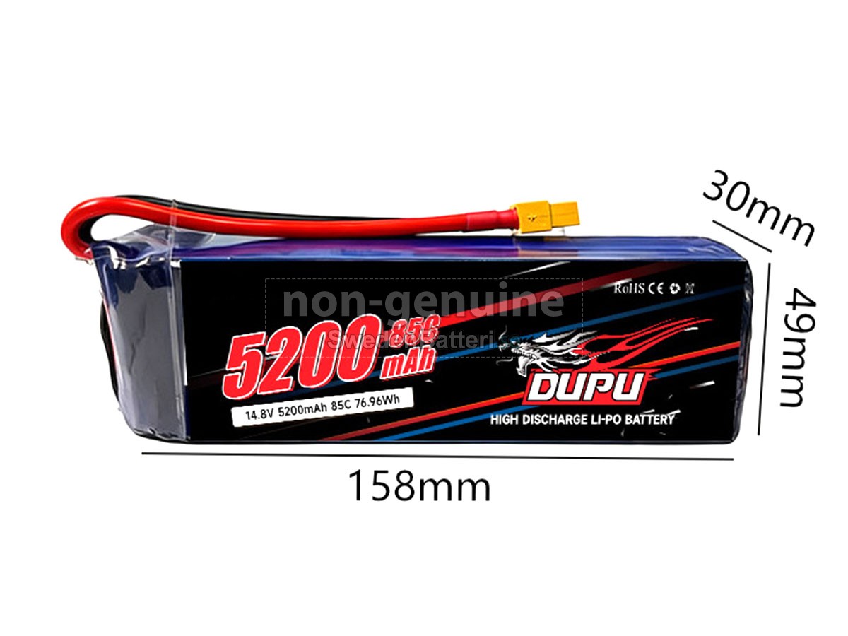 batteri till AolsteCell 14.8V 4S 5200MAH 85C XT60