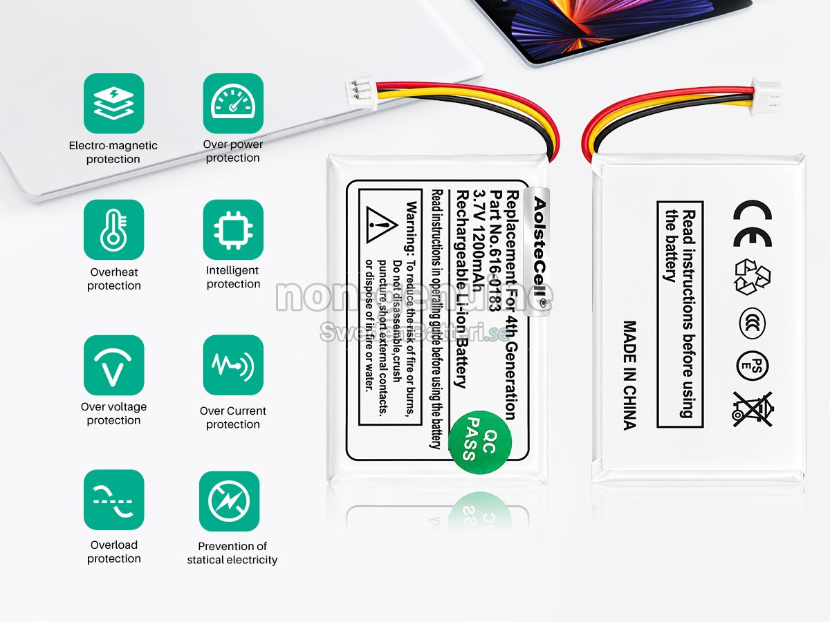 batteri till Apple A1059 20 GB