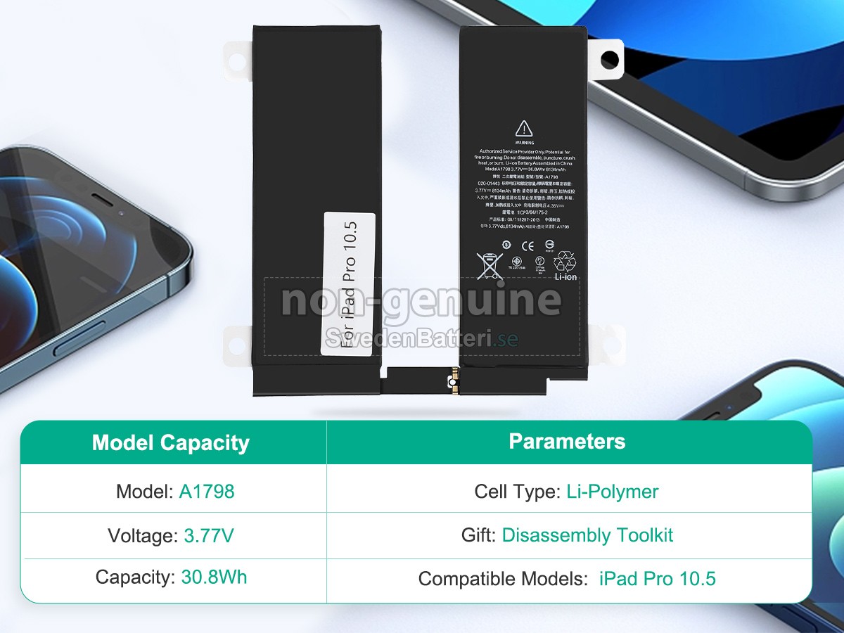 batteri till Apple A1798