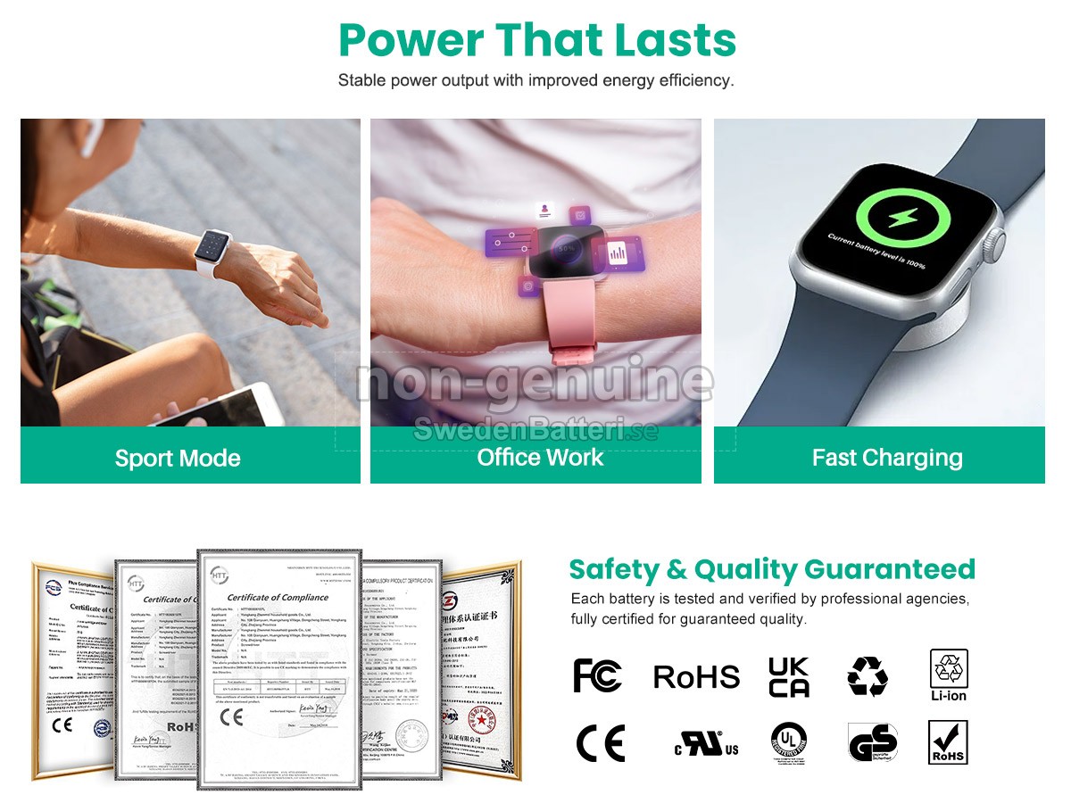 batteri till Apple MRQ43LL/A