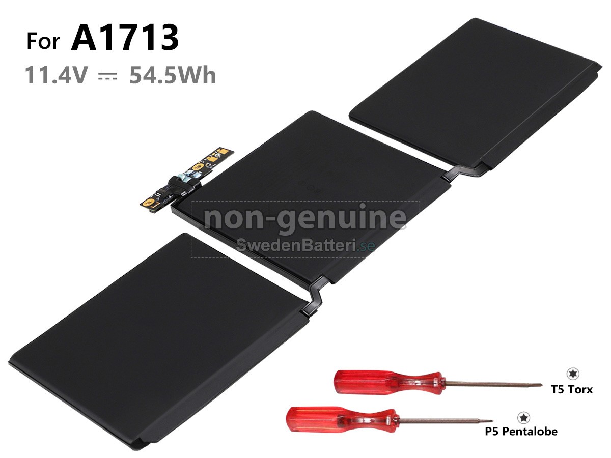 batteri till Apple MacBook Pro Core I7 2.5GHZ 13.3 inch Retina A1708(EMC 3164)