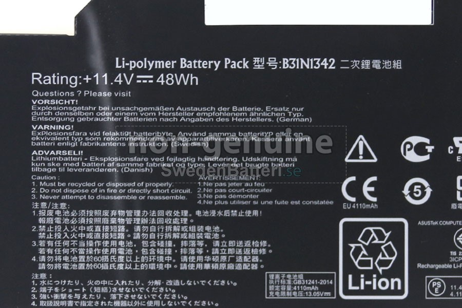 batteri till Asus Chromebook C200MA