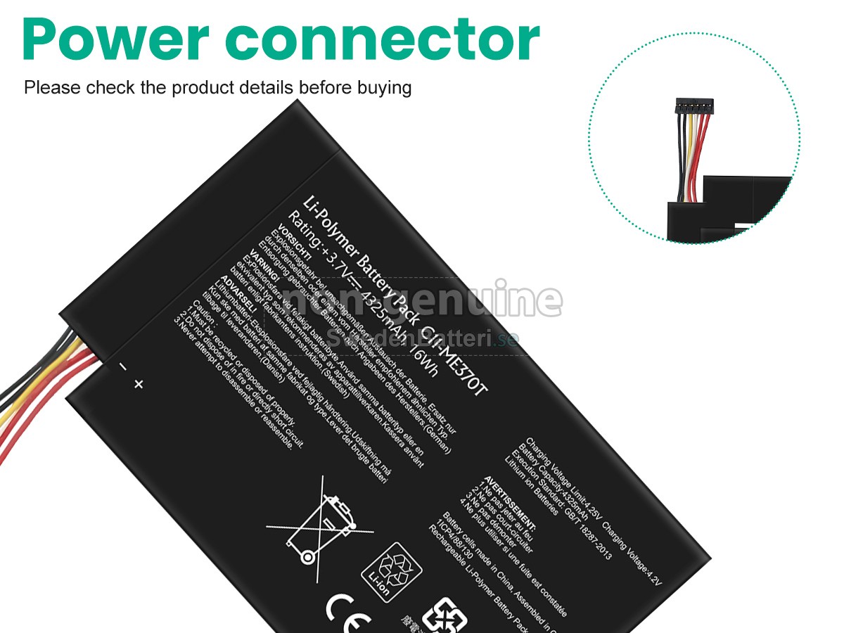 batteri till Asus NEXUS 7 1ST GEN