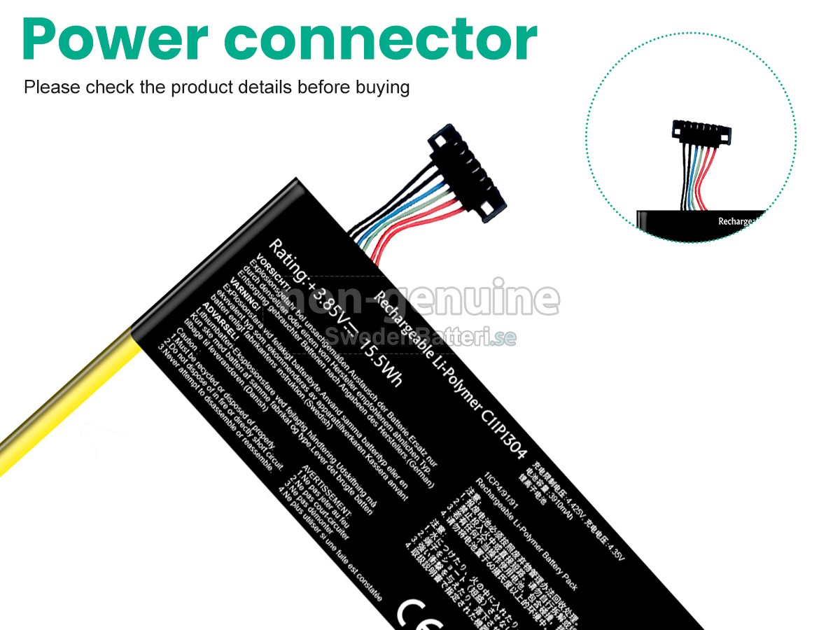 batteri till Asus K00B