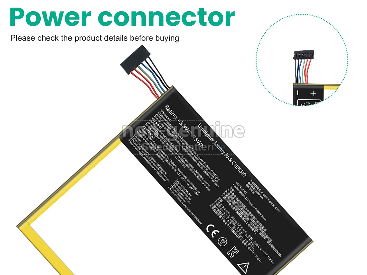 batteri till Asus K00E