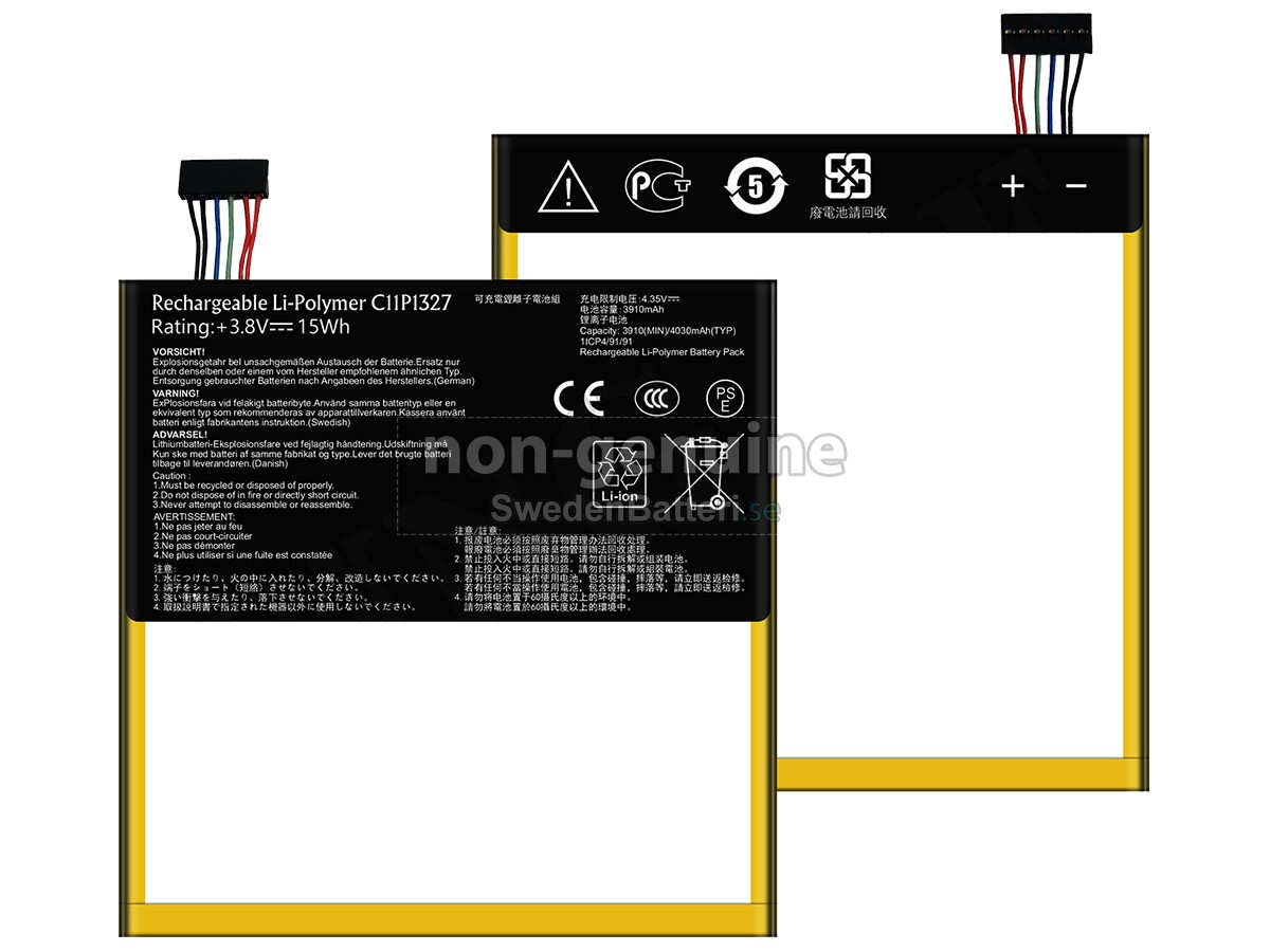 batteri till Asus K012 Pad