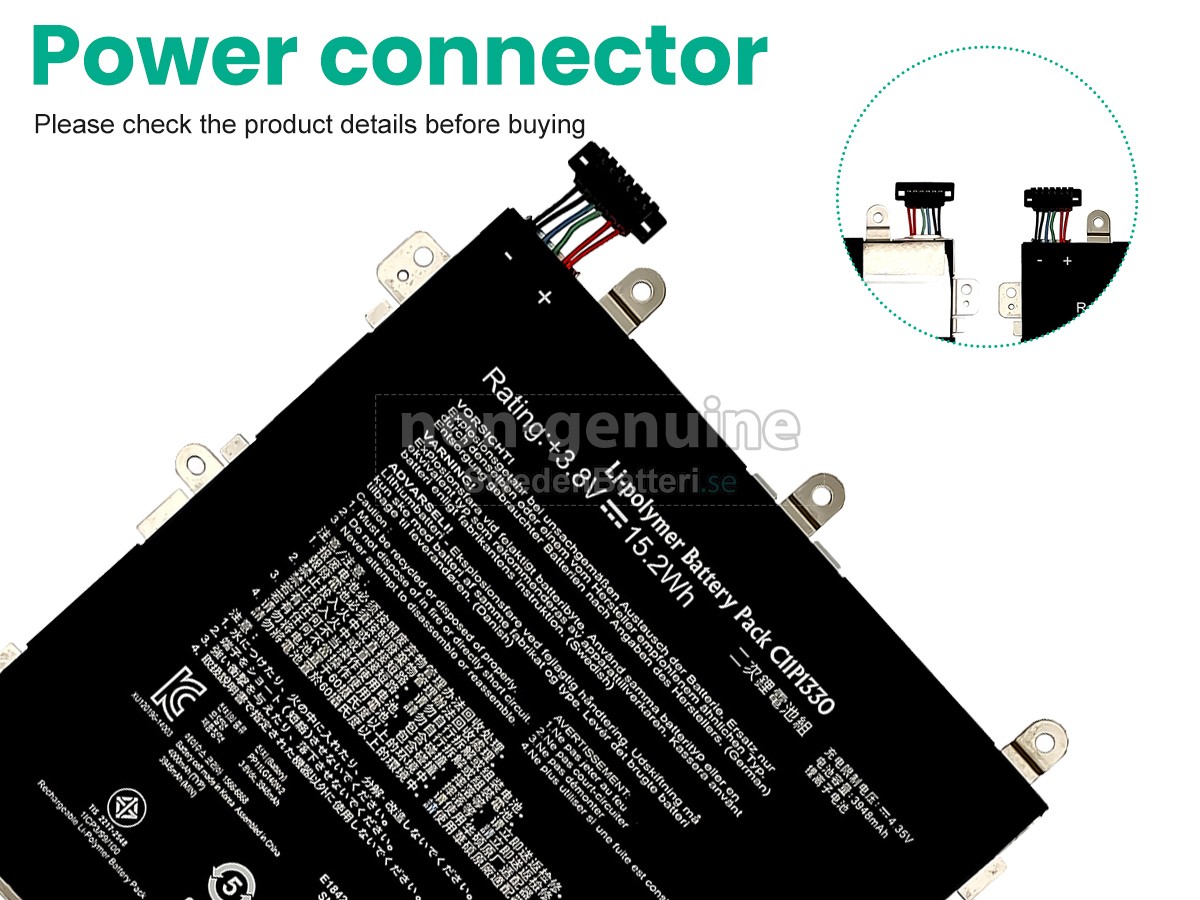 batteri till Asus C11P1330