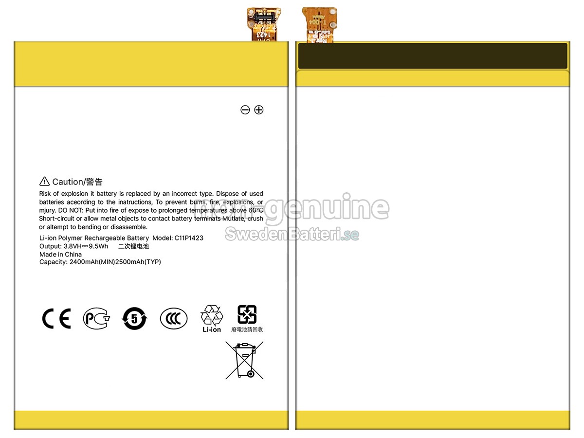 batteri till Asus ZF2 5.0