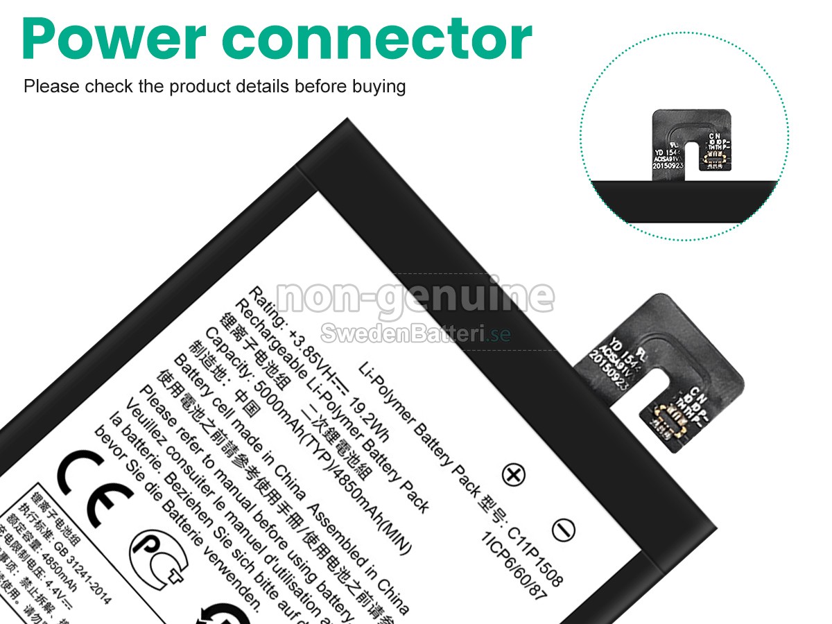 batteri till Asus C11P1508