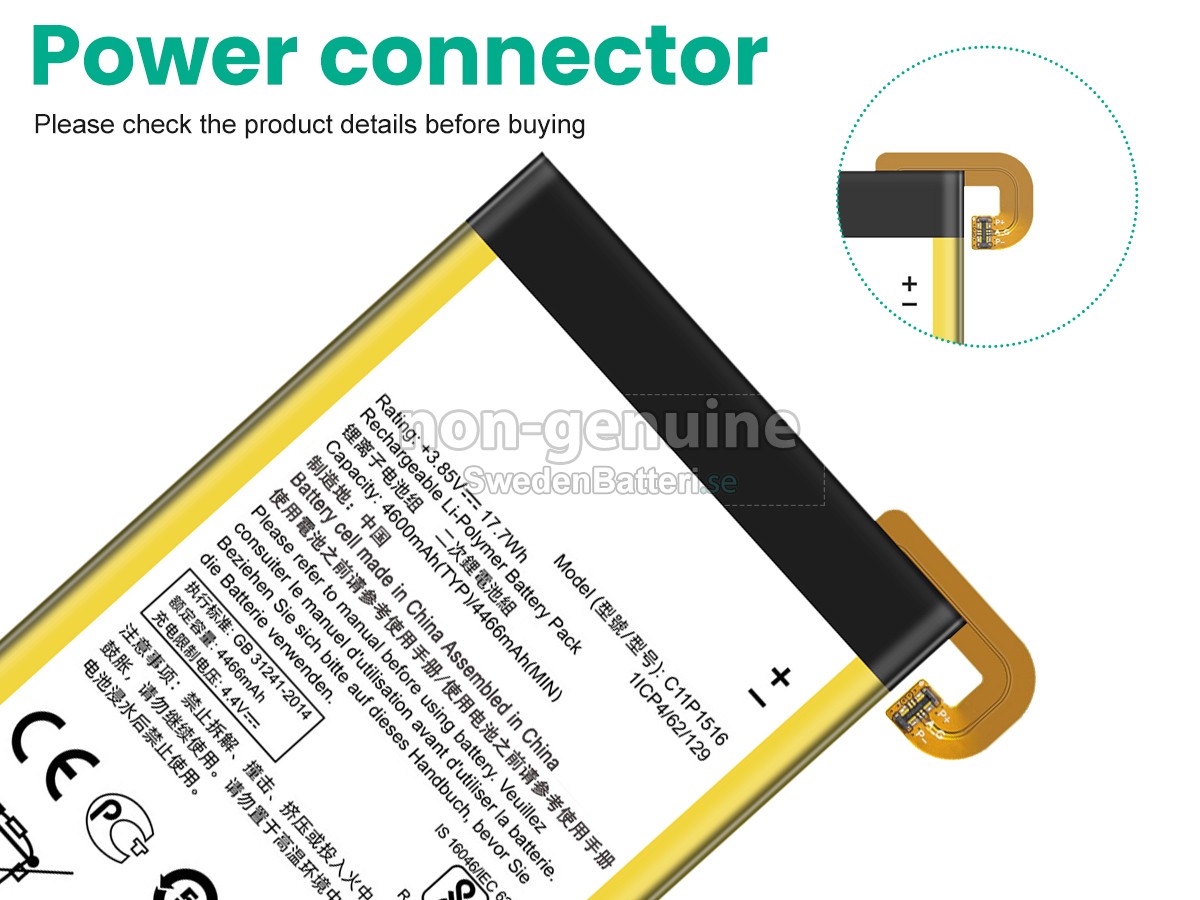batteri till Asus C11P1516