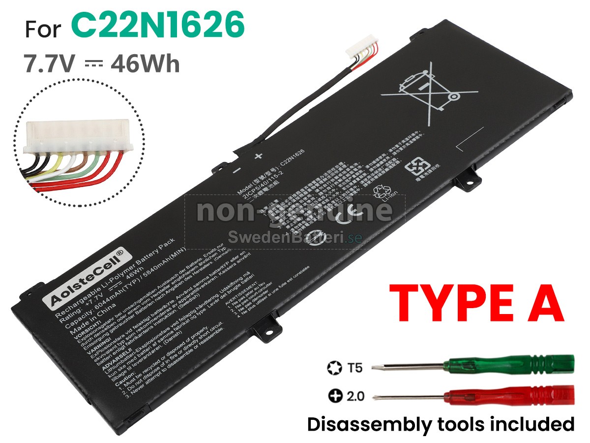 batteri till Asus Chromebook Flip C213NA-BU0008-OSS