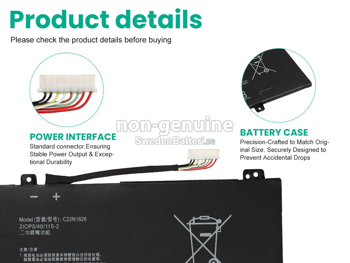 batteri till Asus Chromebook Flip C213NA-BU0008-OSS