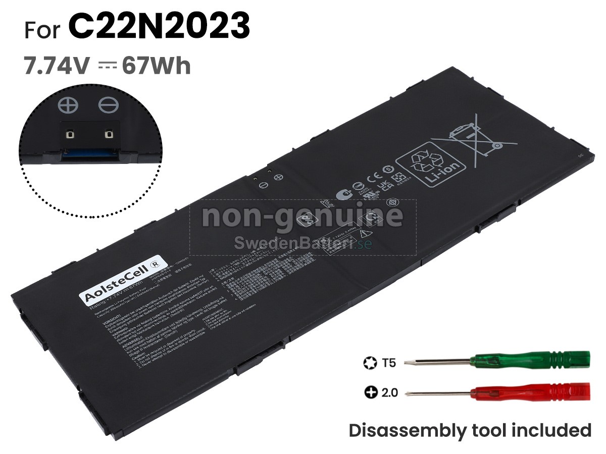 batteri till Asus Chromebook CX1700CKA-DH44F