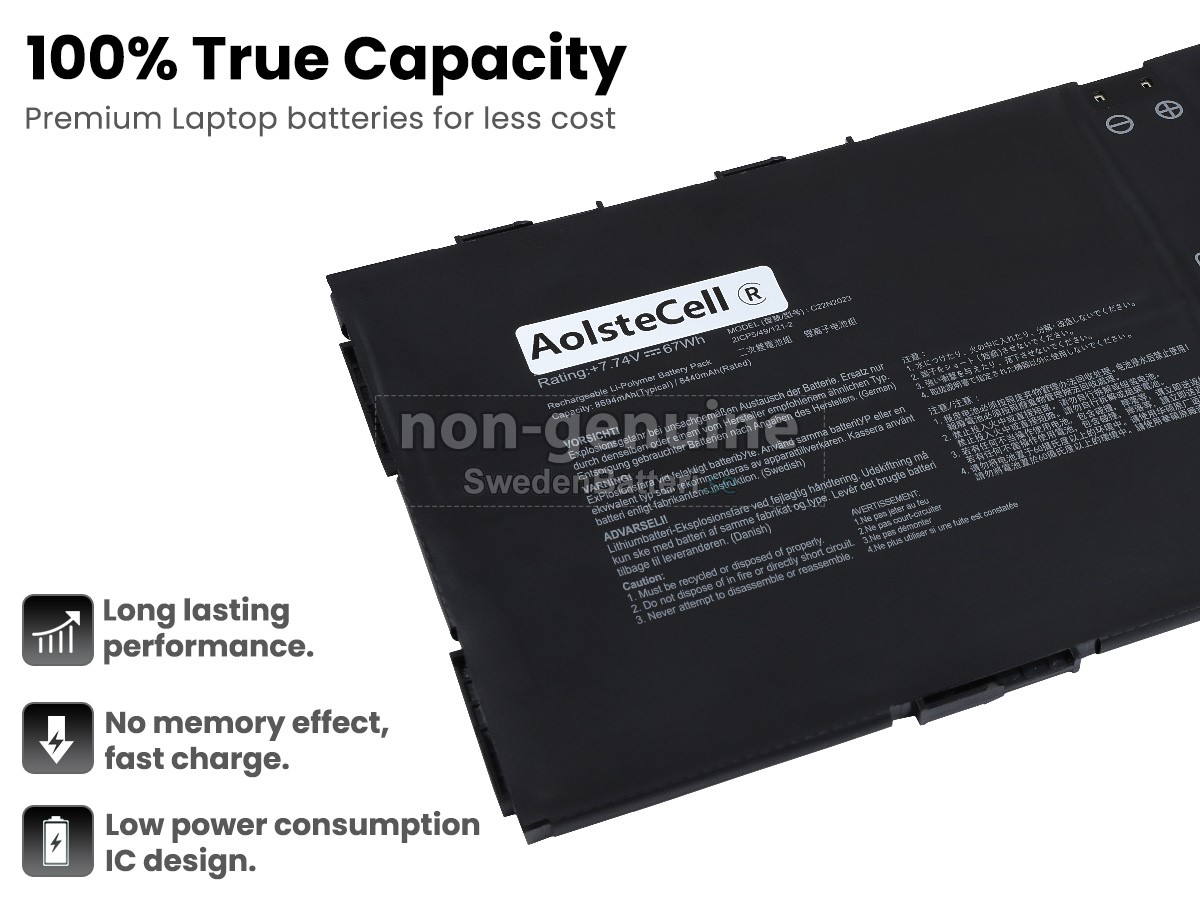 batteri till Asus Chromebook CX1700CKA-DH44F