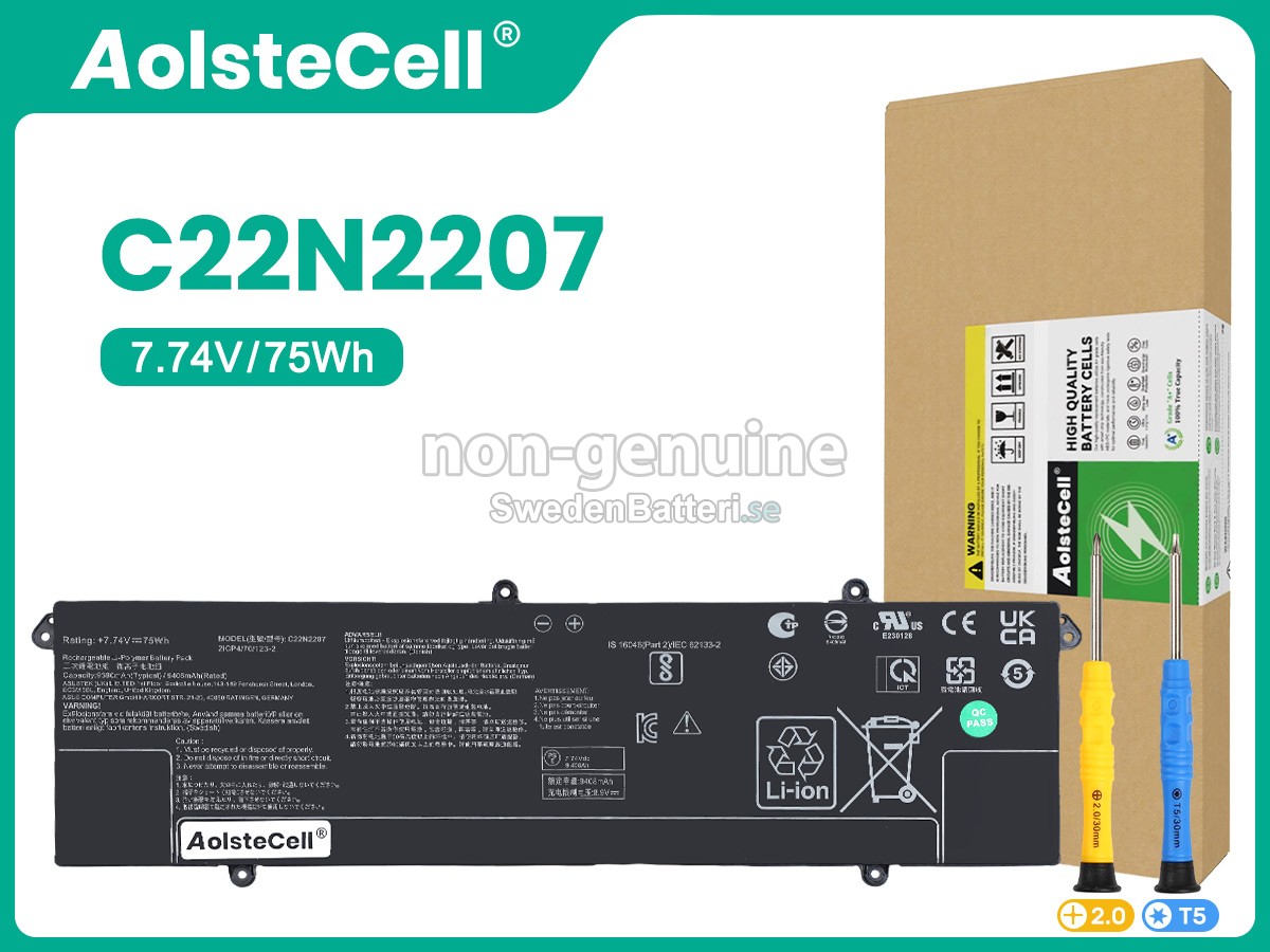 batteri till Asus VivoBook S 15 OLED S5507QA-MA051W