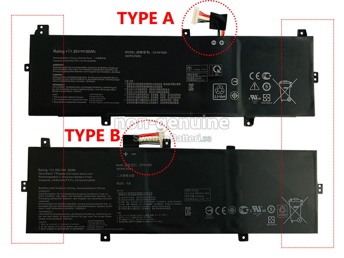 batteri till Asus EXPERTBook P5 P5440FA-BM1048R