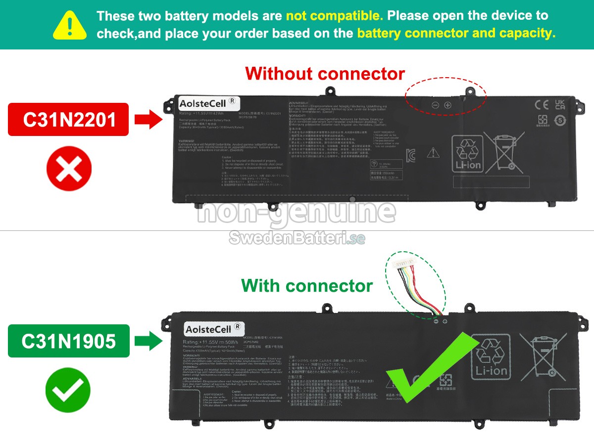 batteri till Asus VivoBook 15 X1504ZA
