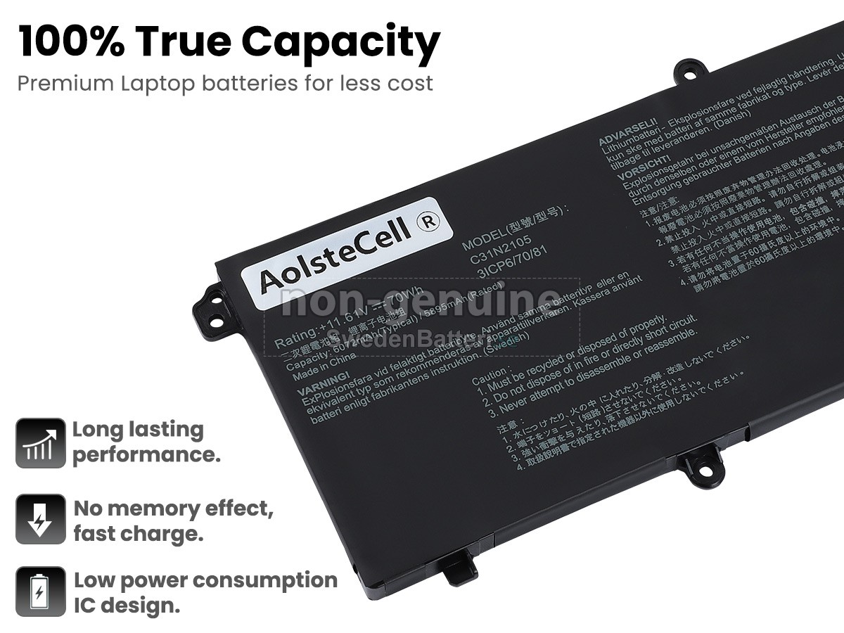 batteri till Asus VivoBook M1503QA-ES74