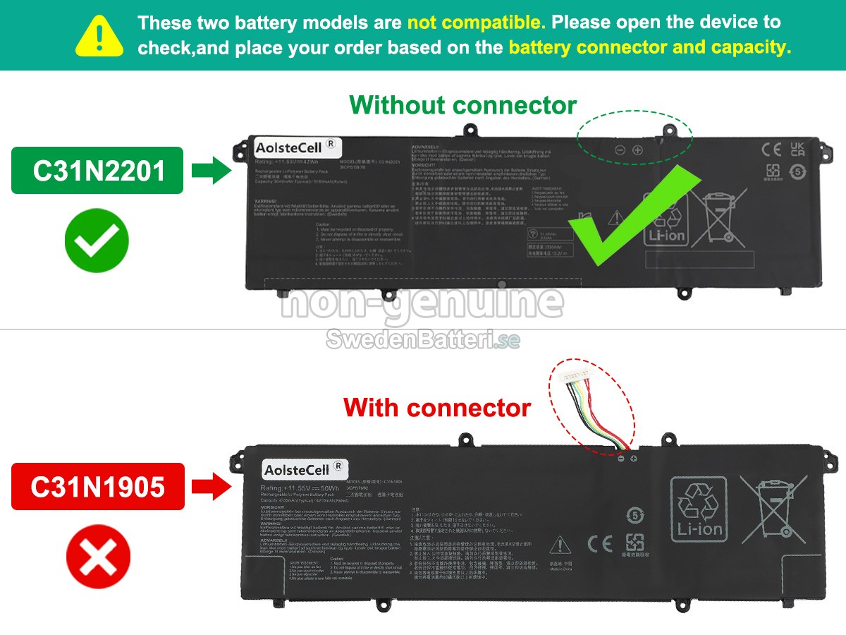 batteri till Asus VivoBook 15 X1504ZA