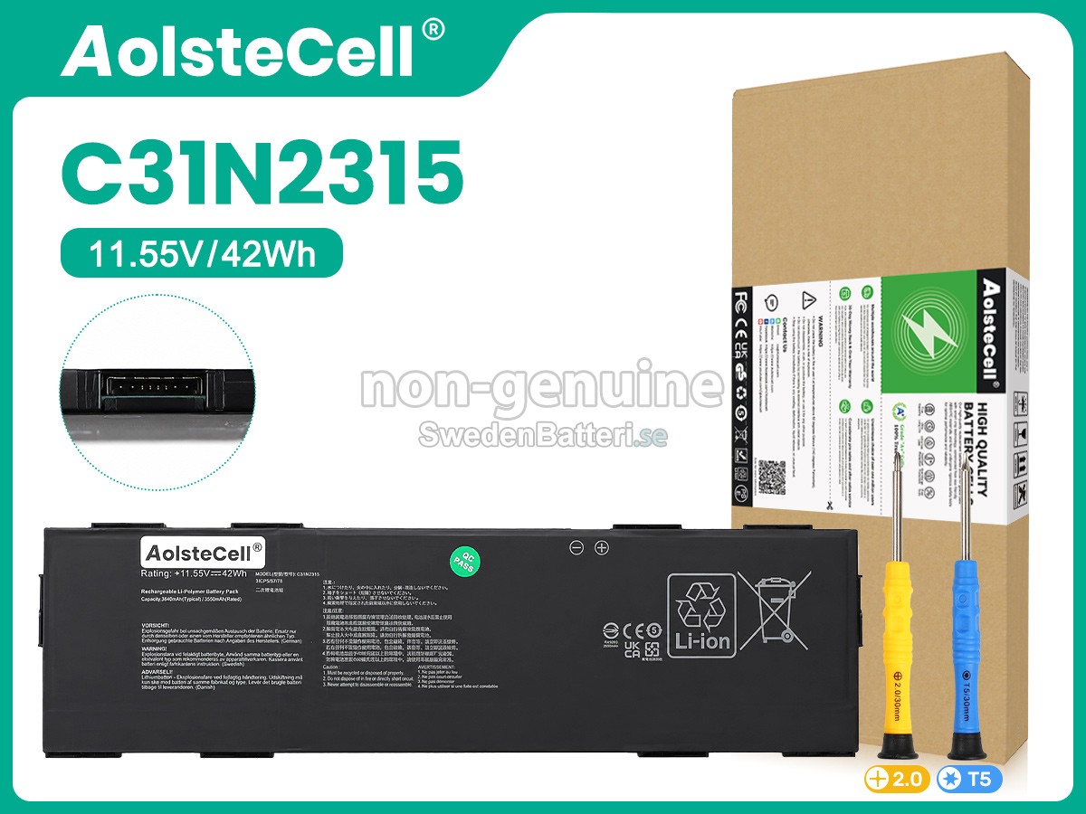 batteri till Asus EXPERTBook P1 P1503CVA