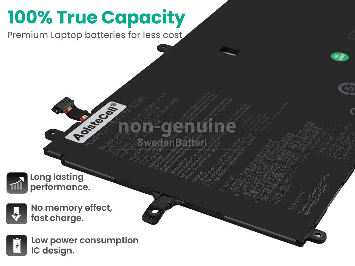 batteri till Asus NOVAGO TP370QL-4G64G