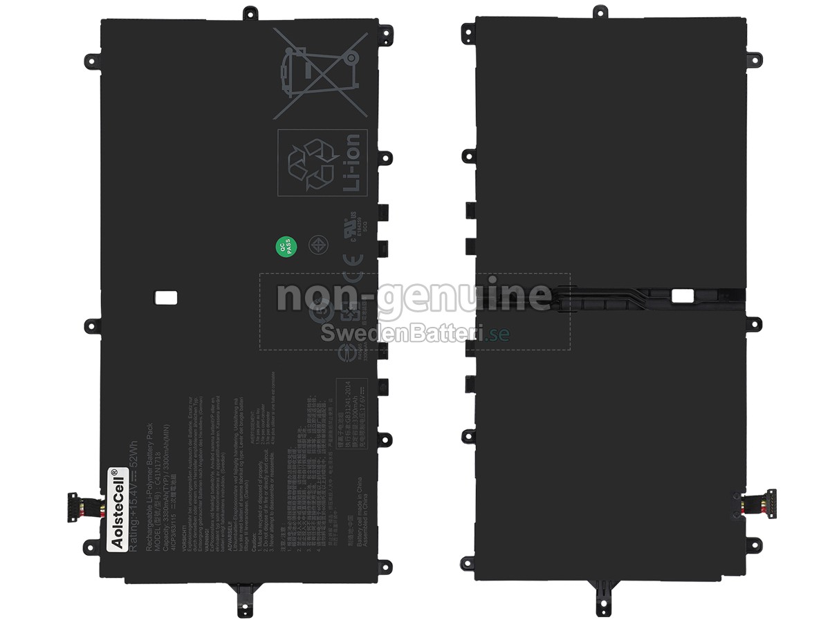 batteri till Asus NOVAGO TP370QL-4G64G