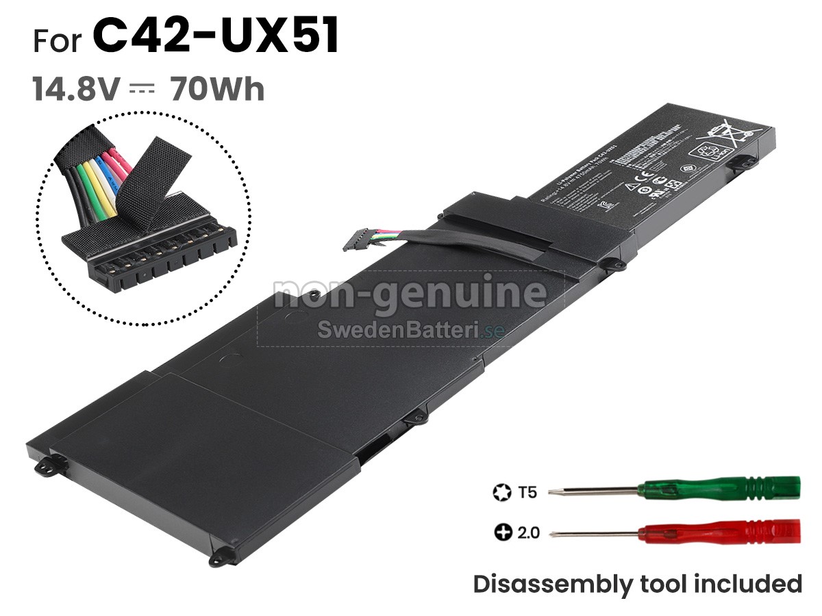 batteri till Asus C42-UX51
