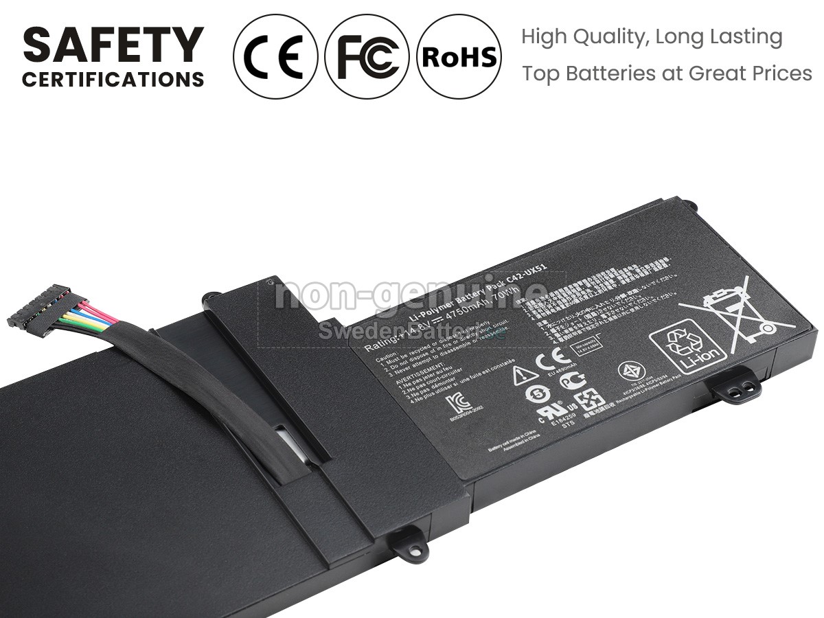 batteri till Asus C42-UX51