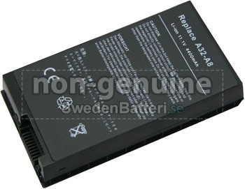 4400mAh Asus A8SE laptop batteri från Sverige