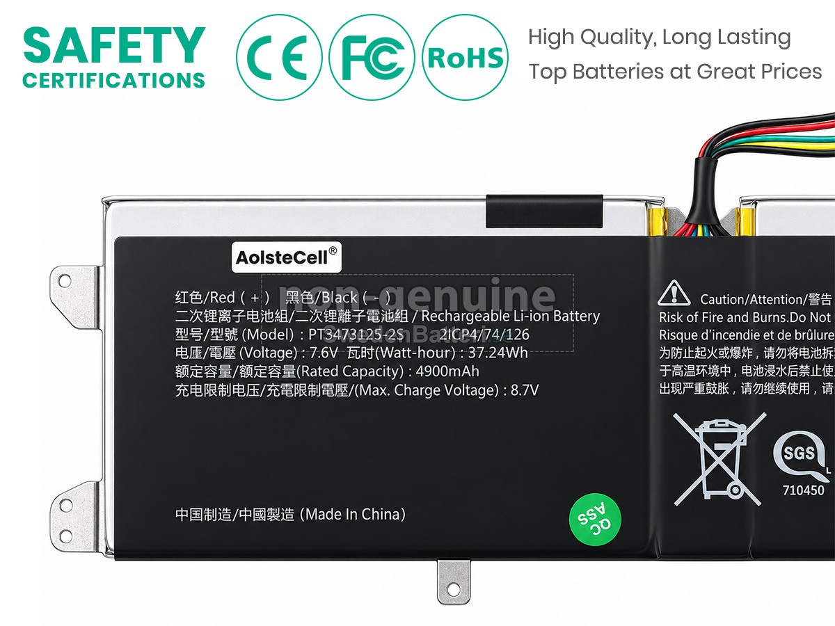batteri till Avita PT3473125-2S