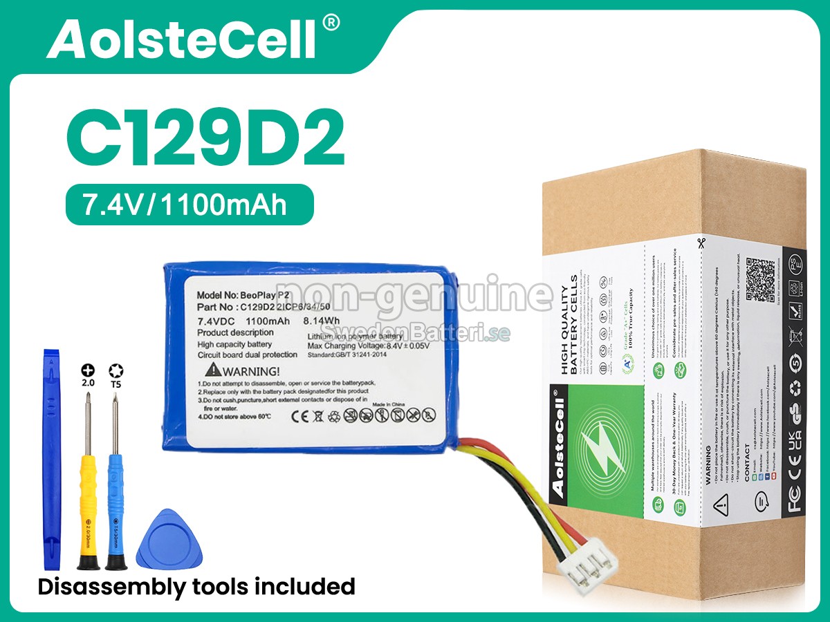 batteri till Bang Olufsen BEOPLAY P2