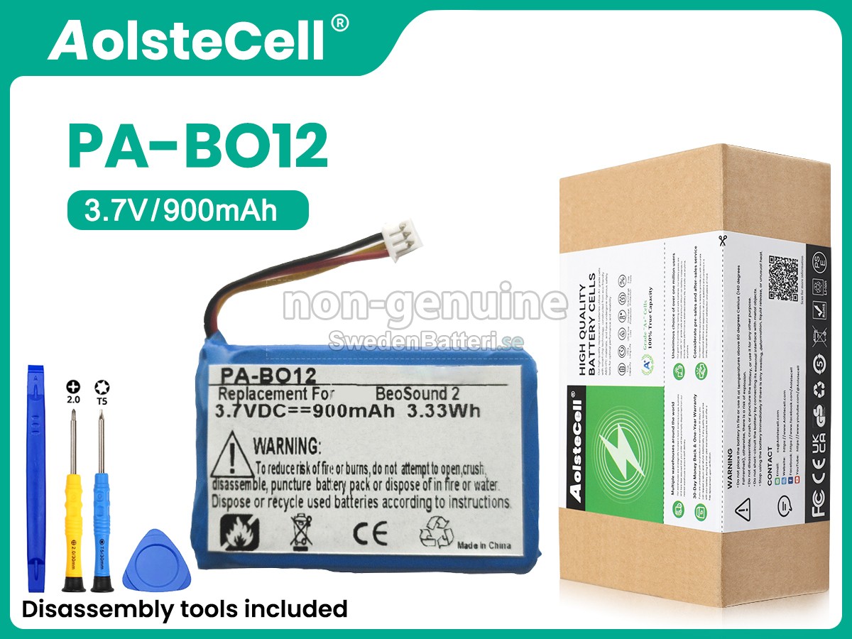 batteri till Bang Olufsen PA-BO12