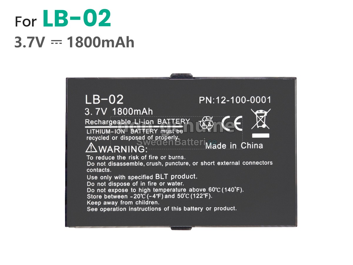 batteri till Biolight 12-100-0001