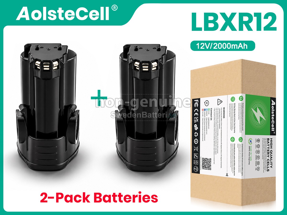 batteri till Black Decker 12V LBXR12