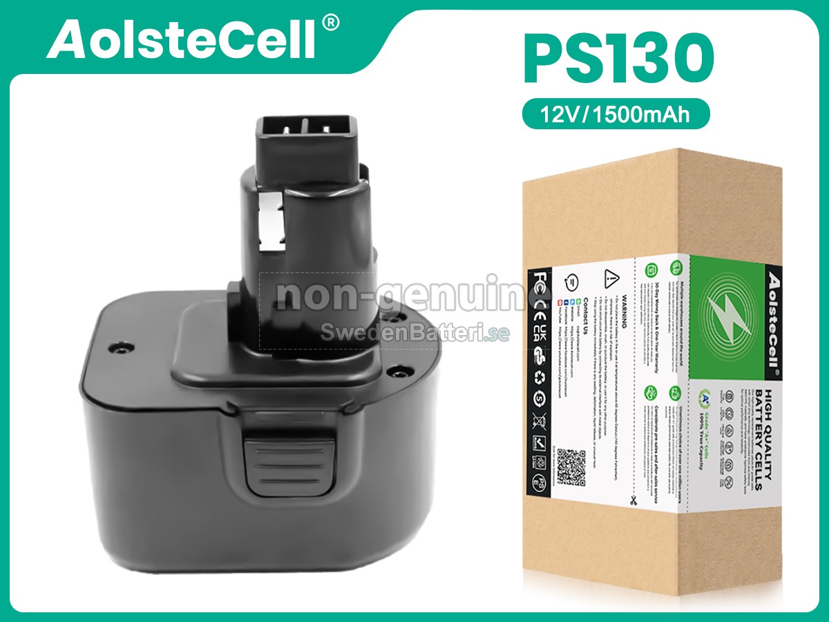 batteri till Black Decker 12V-PS130