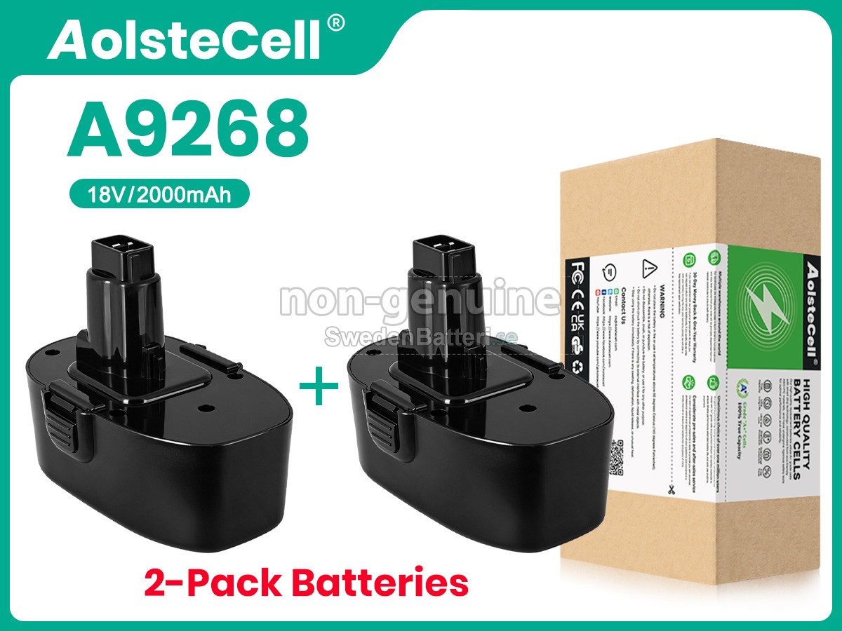batteri till Black Decker A9268