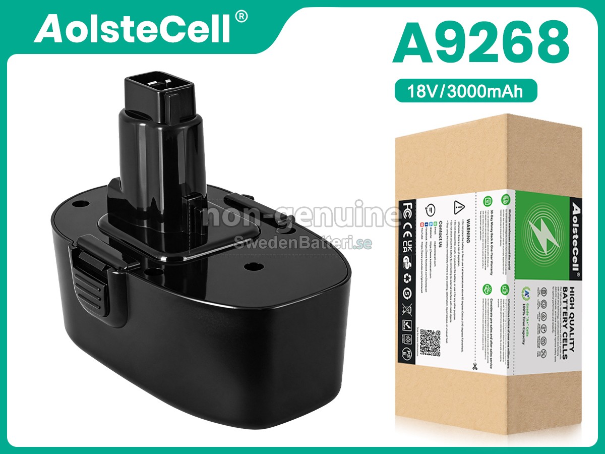 batteri till Black Decker A9268