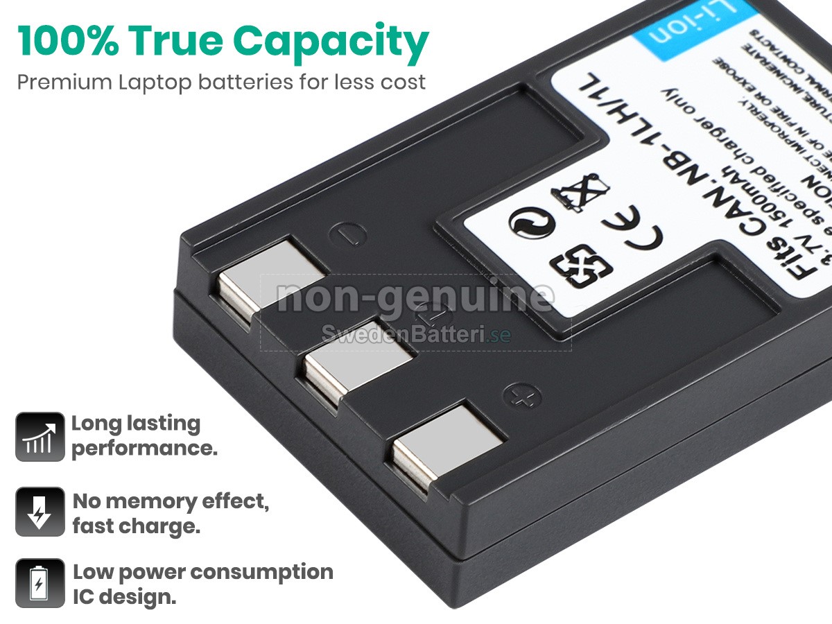 batteri till Canon POWERSHOT S230