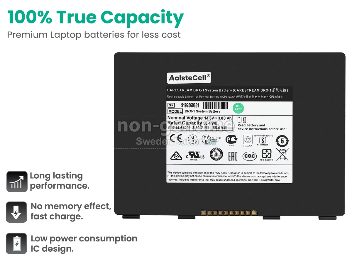 batteri till Carestream 411600071